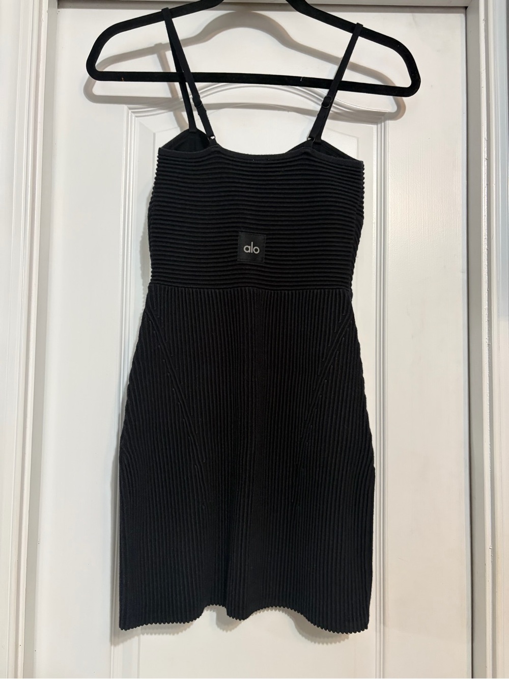 ALO Yoga Denim Knit Mini Dress - Picture 4 of 9